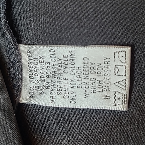 NWOT LINEA LEISURE BY LOUIS DELL'OLIO GRAY & BLACK LONG SLEEVE PULLOVER TOP - Picture 12 of 12